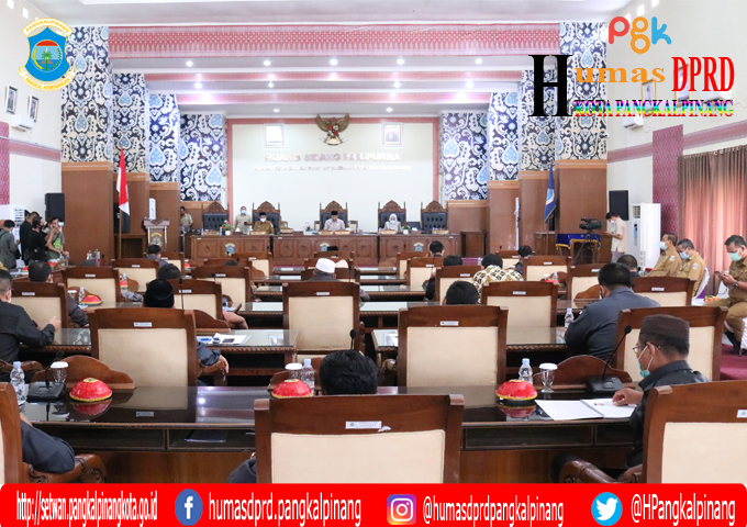 Rapat Paripurna Kesebelas Masa Persidangan II Tahun 2021 DPRD Kota Pangkalpinang 