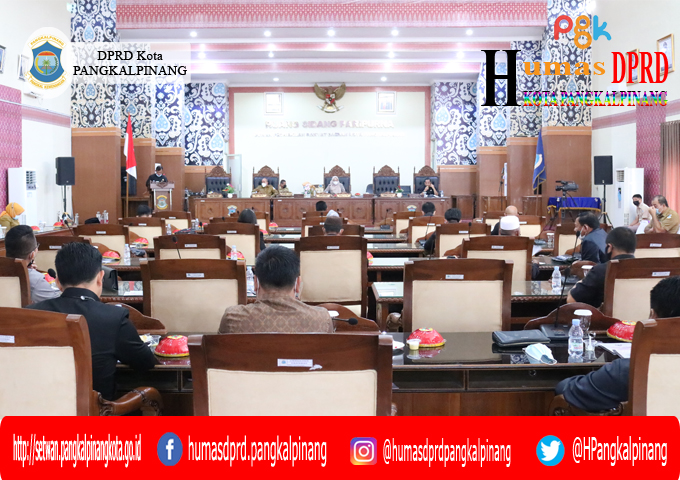 Rapat Paripurna keduabelas dan ketigabelas Masa Persidangan II Tahun 2021 DPRD Kota Pangkalpinang