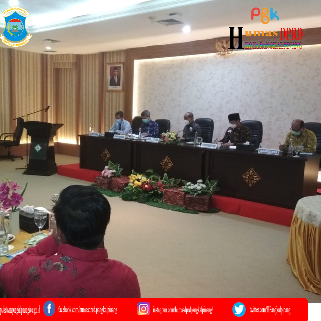 Penyertaan Modal Kota Pangkalpinang harus berdampak pada kemudahan kredit UMKM dan CSR bagi Kota Pangkalpinang