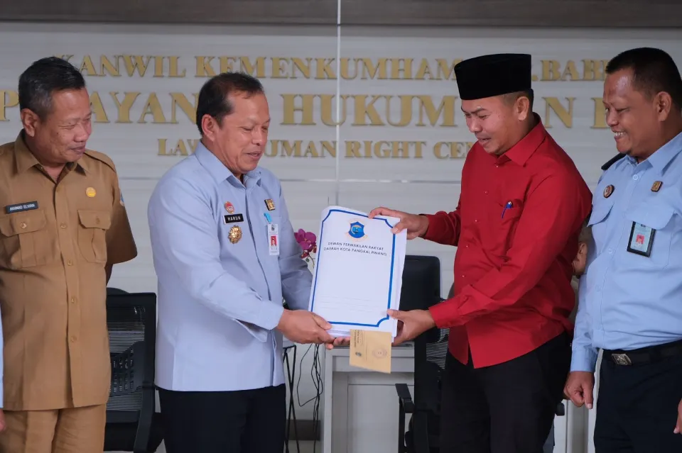 Diskusi Bersama Kakanwil Hukum dan Ham Provinsi Kepulauan Bangka Belitung